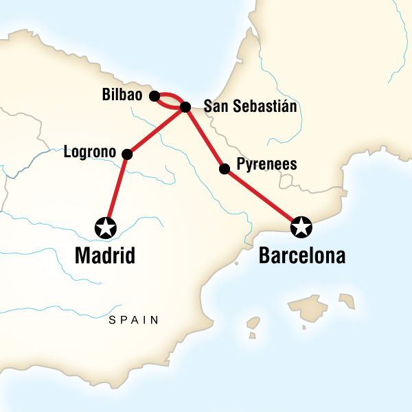 8 Day Barcelona to Madrid